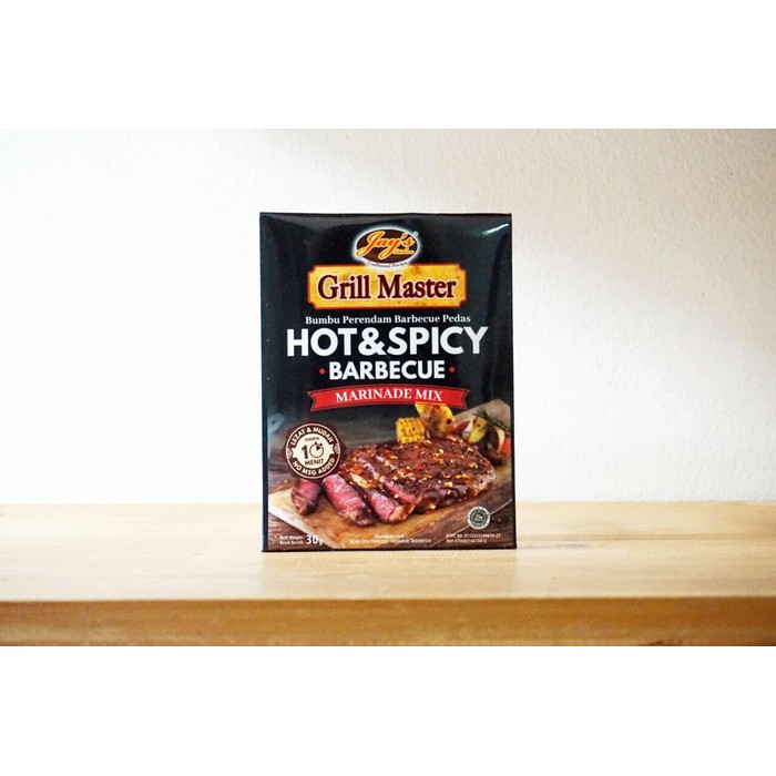 

Jay's Grill Master Hot Spicy Barbecue Marinade Mix 30 GR NO MSG HALAL