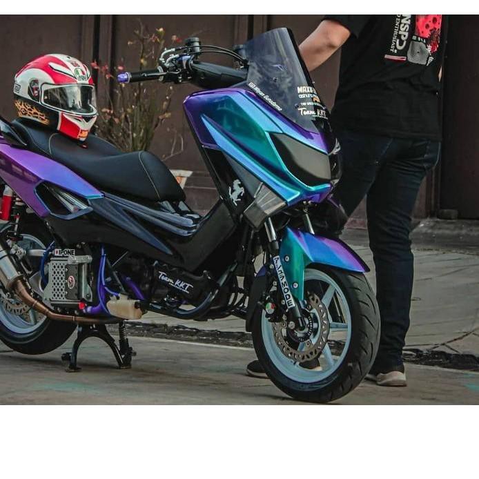 SALE™ cat lembayung / bunglon 3 warna , Hijau-Biru-Ungu Grade SPESIAL cepat nutup dan.kental .