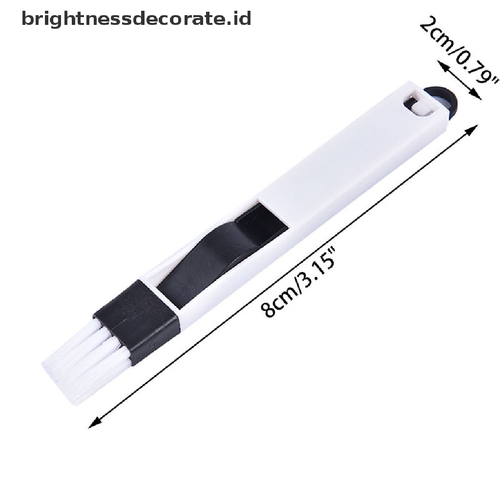 2 In 1 Alat Sikat Lipat Pembersih Jendela Keyboard Multifungsi Untuk Rumah Tangga
