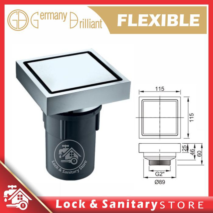 Floor Drain GERMANY BRILLIANT GBS09