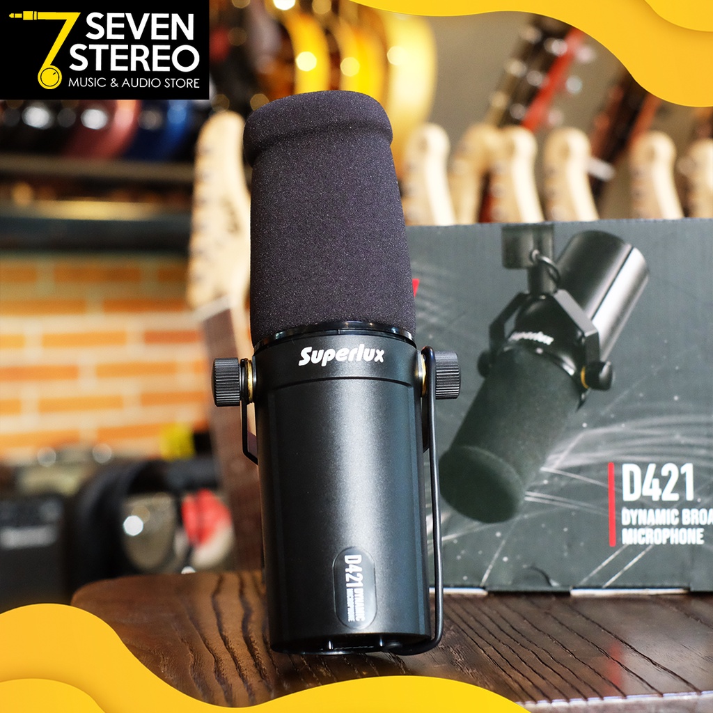 Superlux D421 Dynamic Broadcast Microphone bukan SHURE SM7B