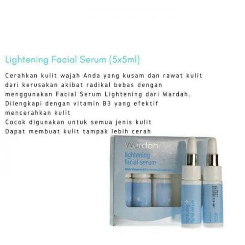 ★ BB ★  Wardah Lightening Facial Serum 5ml | Lightening Serum Ampoule 8ml - 1pcs satuan | Serum Ampoule 30ml