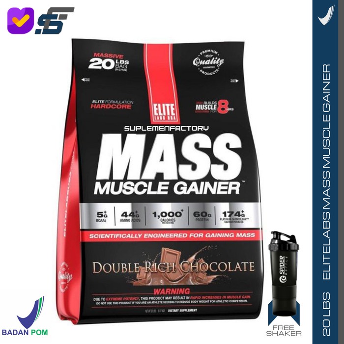 Elite Labs Mass Muscle Gainer 20 LBS