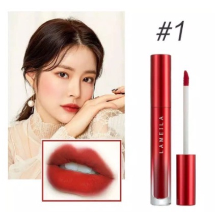 GIRLSNEED77 LAMEILA 2026 LIP GLOSS JUST RED EDITION - Lipstik Lipstick Lip Glaze Matte Murah Medan Lipcream Lameila Girlsneed Grosir Ecer