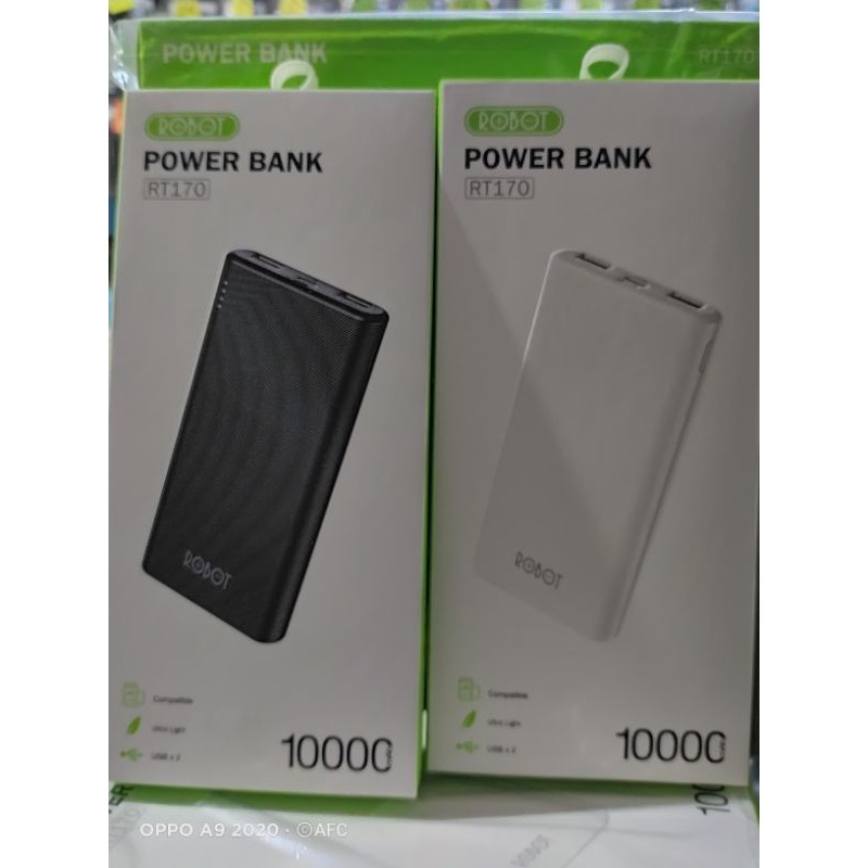POWER BANK ROBOT ORIGINAL 10000MAH DUAL INPUT & OUTPUT RT170