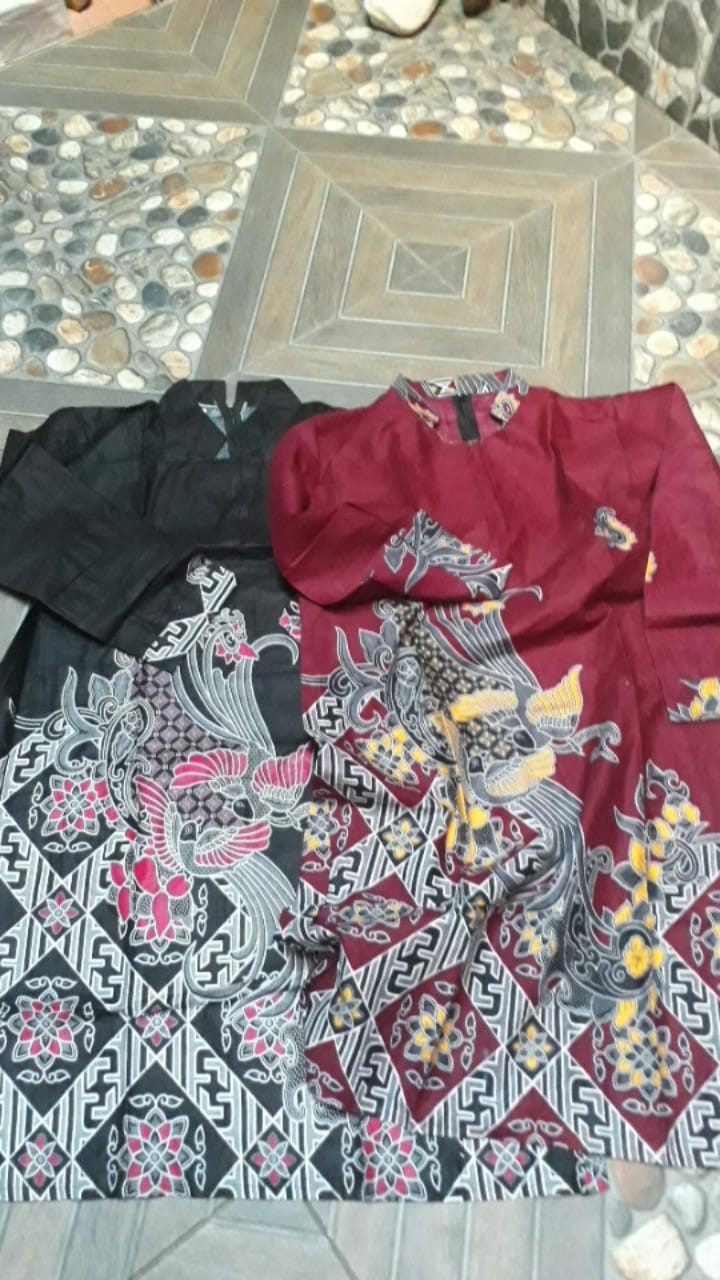 Terlaris Serut Genes Jelita Tunic Navbor Yelbor Whitbor Creambor Tunik Batik