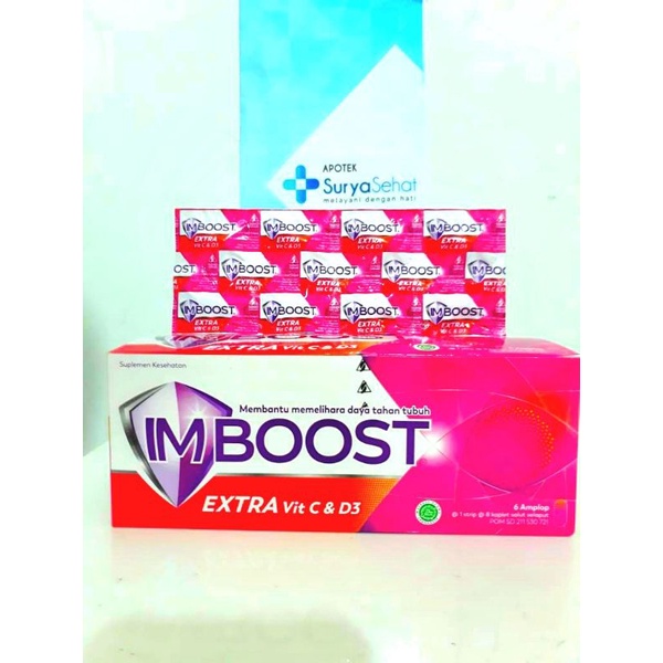 Imboost Extra Vit C dan D3 isi 8 kaplet