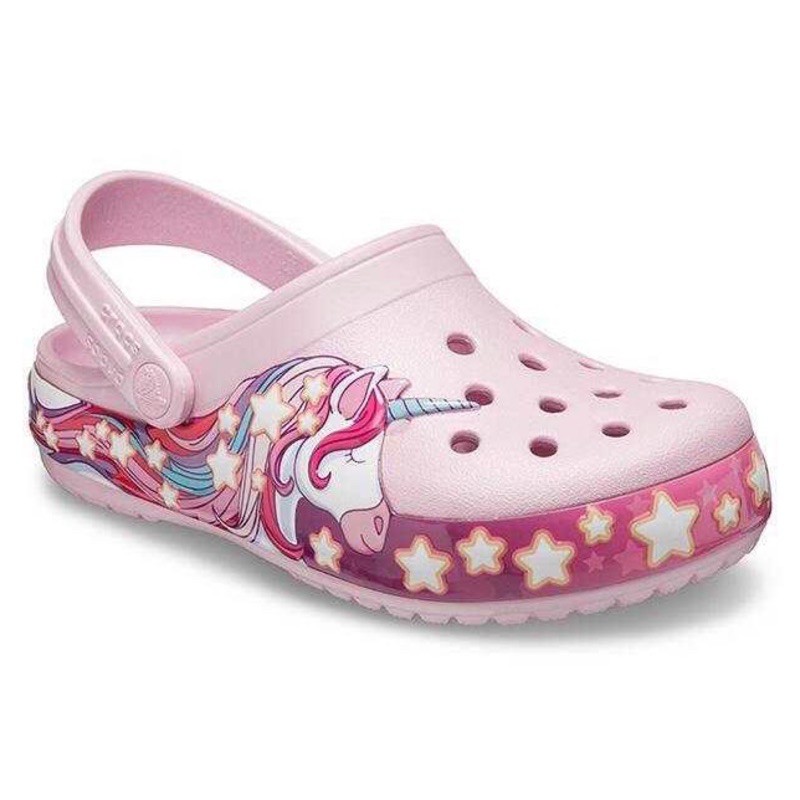 GROSIR Sendal Crocs Fun Lab Unicorn Clogs Croc Clog Sendal Karet Anak Sendal Unicorn Pink