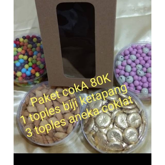 

PAKET LEBARAN 3 TOPLES VARIAN COKLAT DAN 1 TOPLES BIJI KETAPANG