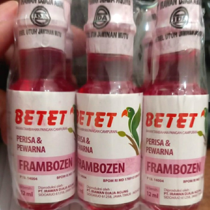 

PERISA & PEWARNA FRAMBOZEN BETET 12 ML