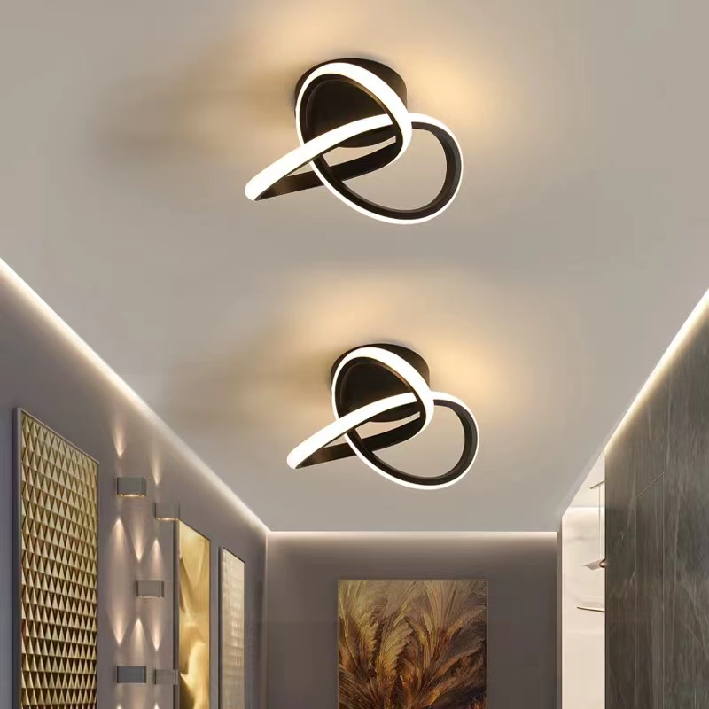 3 Colors Lampu Plafon  LED Ceiling Light  Lampu Masuk Lorong Minimalis Lampu Hias Gantung Rumah Ruang Tamu Kamar Tidur Balkon Lampu Langit-langit Lampu Mewah Ringan