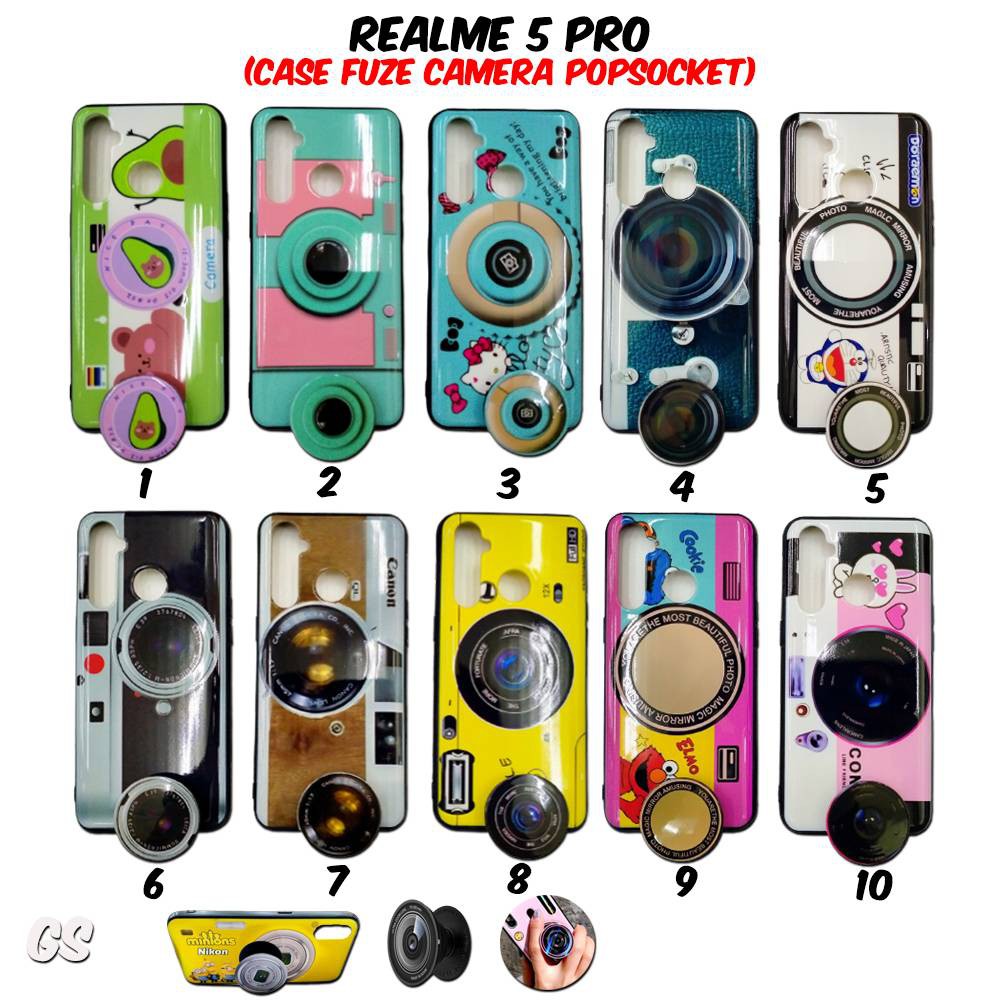 Casing Camera FREE Popsocket REALME 5 PRO