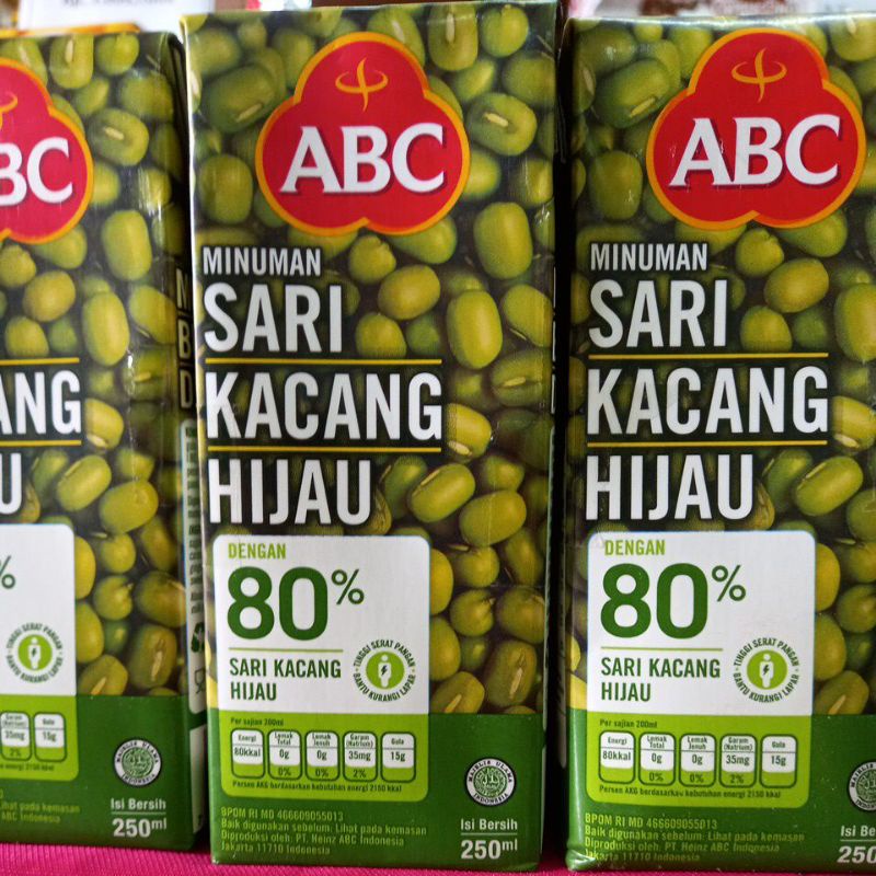 

PROMOOOO Termurah ABC Sari Kacang Hijau 250ml x 3pcs