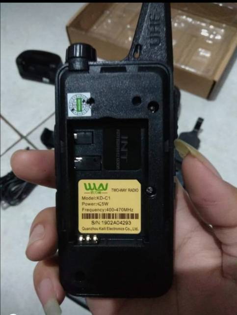 Walkie Talkie HT WLN KDC1 Two-Way Radio KD-C1 ( isi 2 pcs)