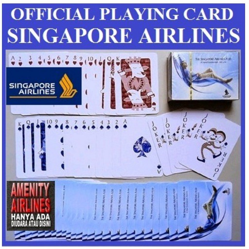 KARTU REMI ORIGINAL DARI KABIN SINGAPORE AIRLINES