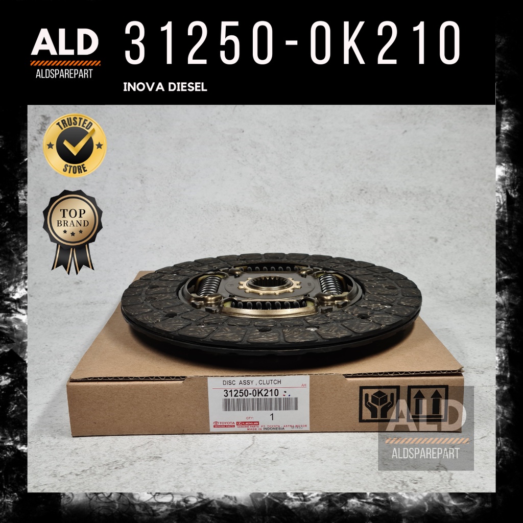 CLUTCH DISC KAMPAS KOPLING INNOVA / REBORN DIESEL  (31250-0K210) GARANSI 1 BULAN