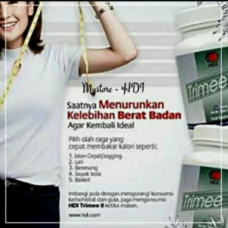 TRIMEE II - 90 tablet hdi anti kolestrol dan buang lemak tubuh dan makanan
