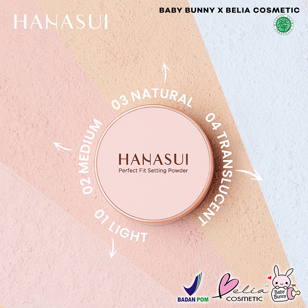 ❤ BELIA ❤ HANASUI Perfect Fit Setting Powder | Loose Powder | Bedak | BPOM