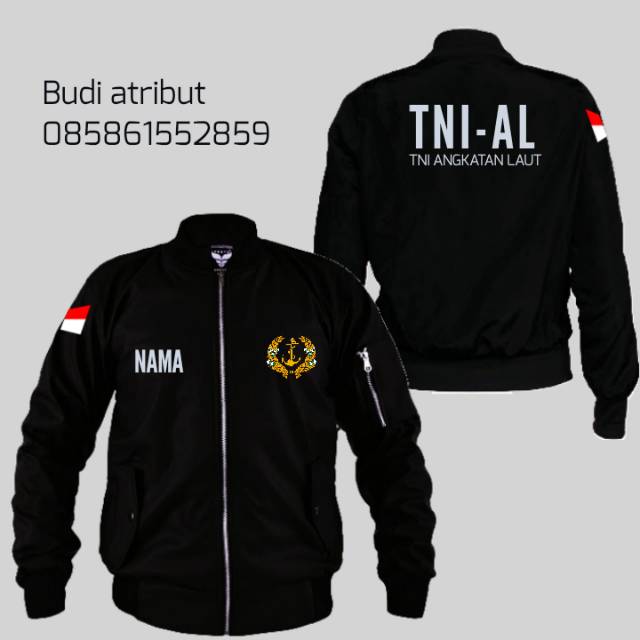 Jaket bomber TNI-AL /JAKET BOMBER TNI ANGKATAN LAUT