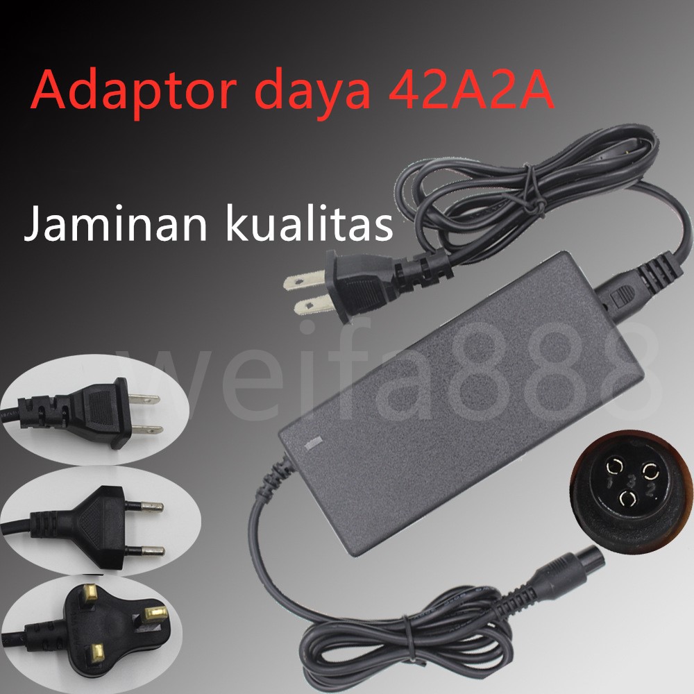 Cas an Smart Balance Charger Power Adapter 42V 1.5A Untuk Skuter Hoverboard Cas Adaptor Scooter