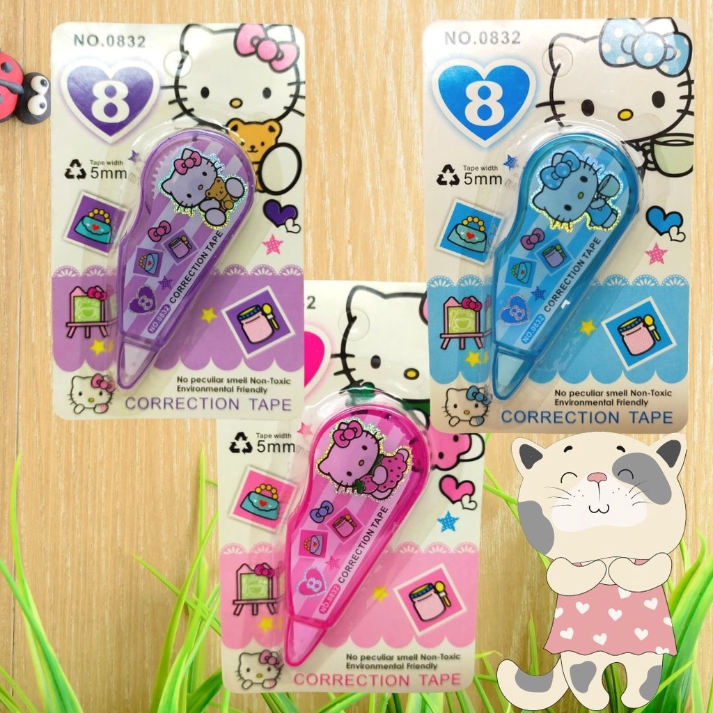 

Correction Tape / Tip Ex Kertas Hello Kitty 0832 5mm