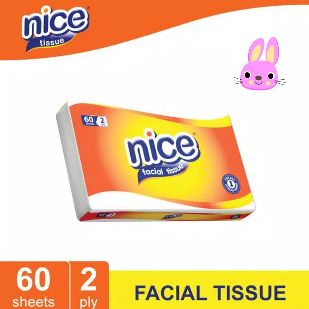 NICE Travel isi 60 SHEET facial tissue tisu soft kering (no.131)