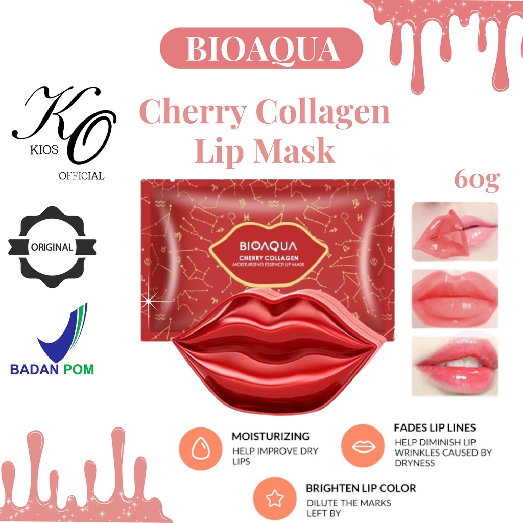 Bioaqua Cherry Collagen Moisturizing Essence Lip Mask 60g