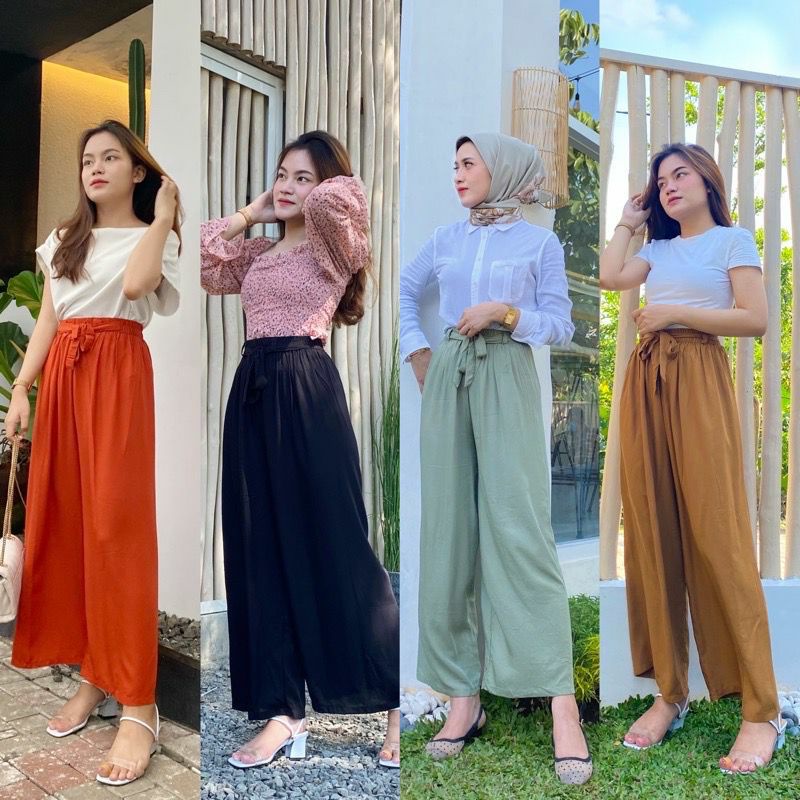 KULOT RAYON//KULOT MATT RAYON HQ AKSEN TALI FULL PINGGANG KARET