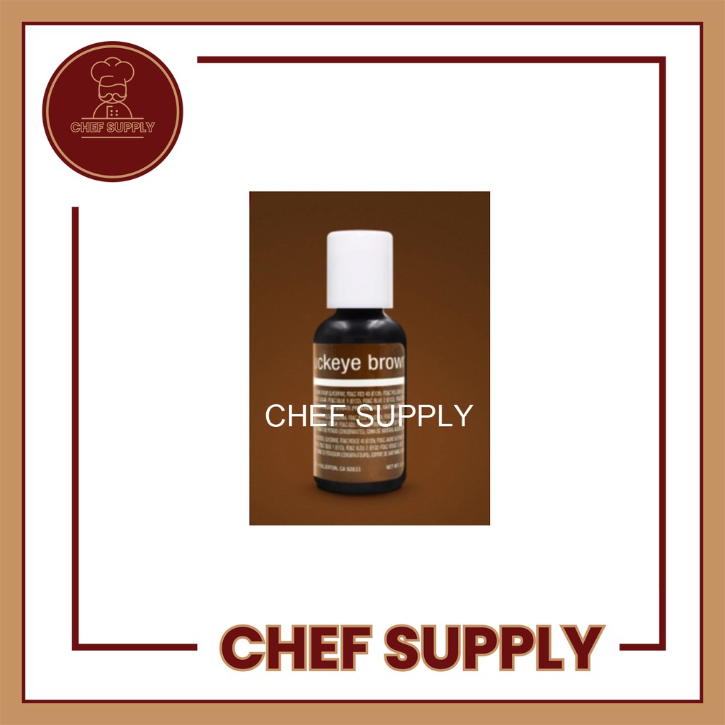 

CHEF SUPPLY CHEFMASTER LIQUA GEL BUCKEYE BROWN FOOD COLORING 20 GR