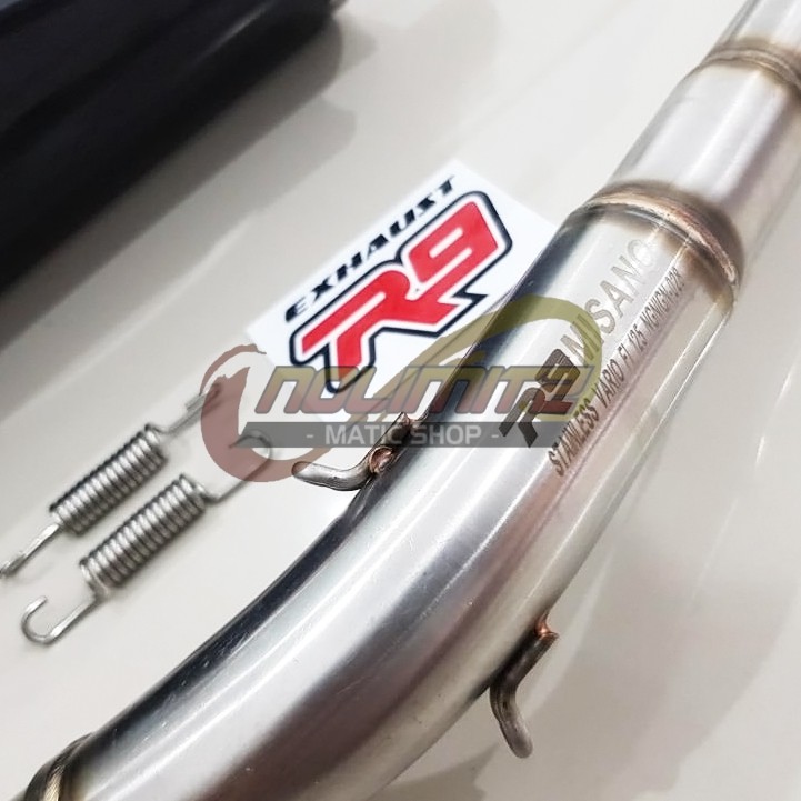 Knalpot Racing R9 Misano Full System FREE DB Killer Honda Vario 125 150 OLD