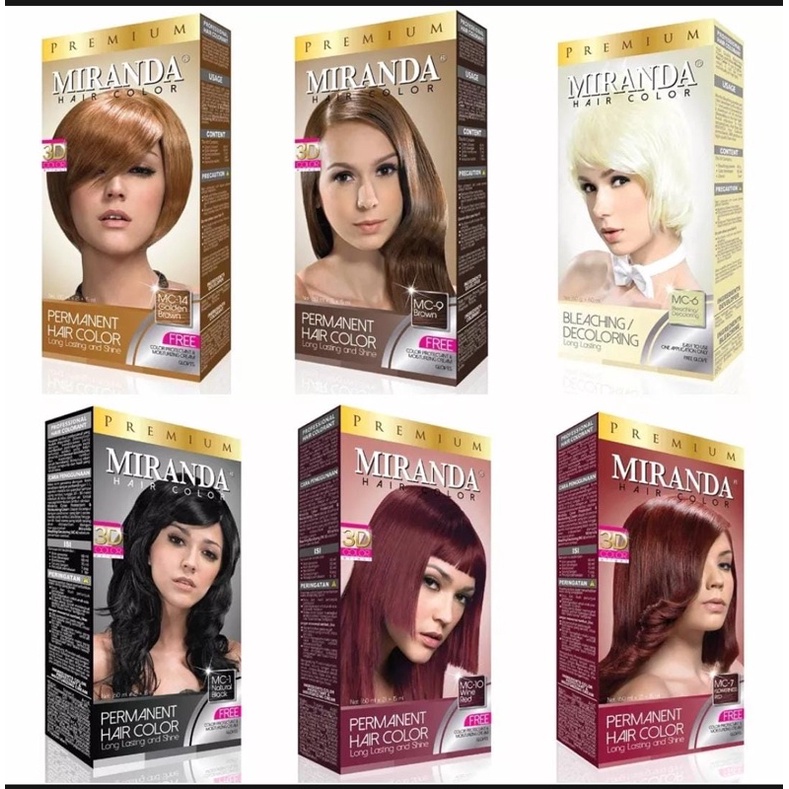 MIRANDA HAIR COLOR SERIES/perwarna rambut permanen