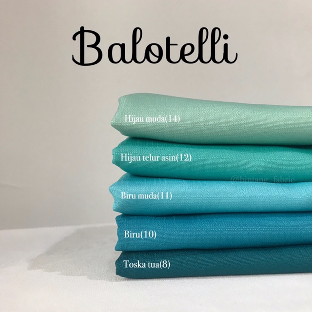 Bahan Bintang Fabric Kain Baloteli Polosan 1 meter-1