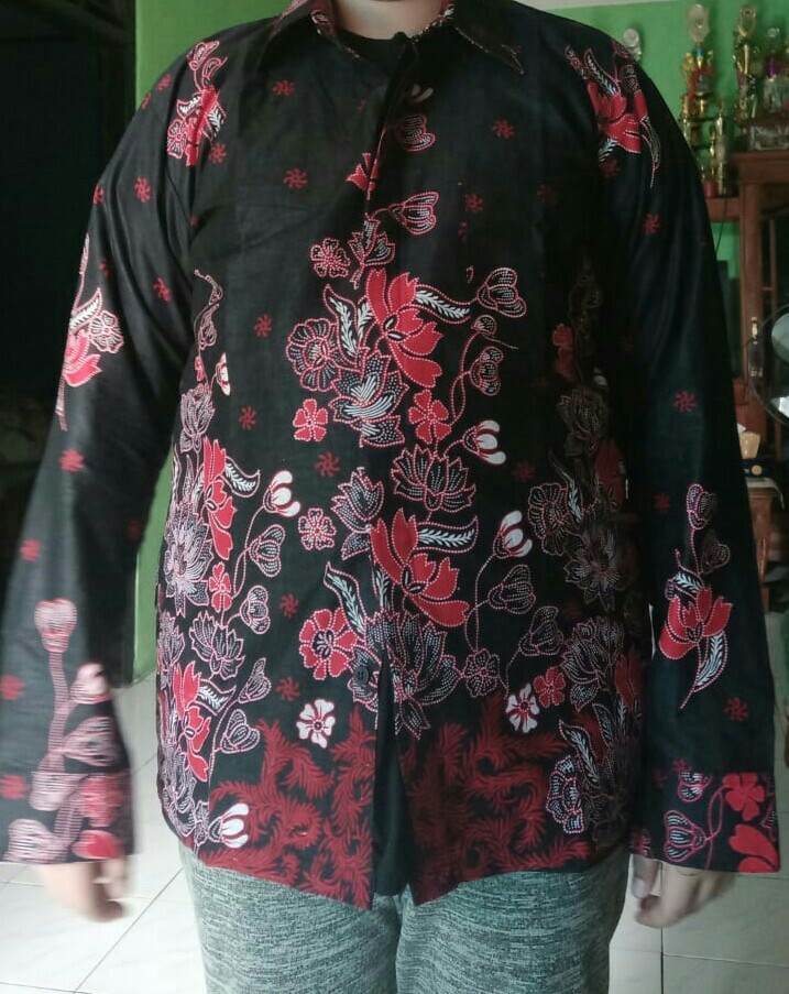 Nailo Batik Hrb026 Kenongo Kemeja Tosca Pendek Pekalongan Padi M L Xl Sogan Tulis Halus Kemeja Batik