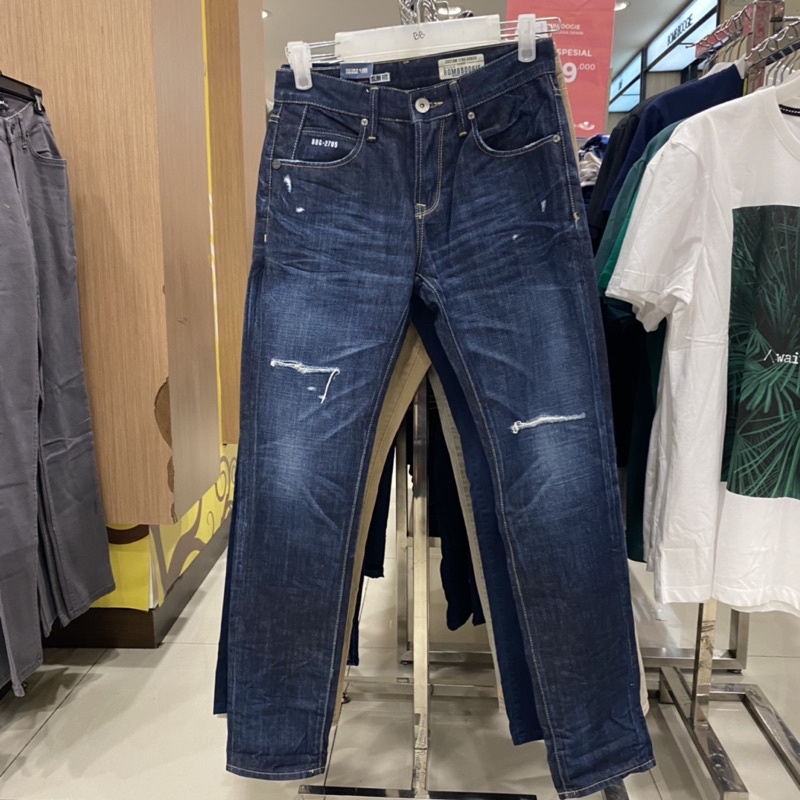 Bombboogie celana ripped jeans pria slim fit 2705 series 27-36