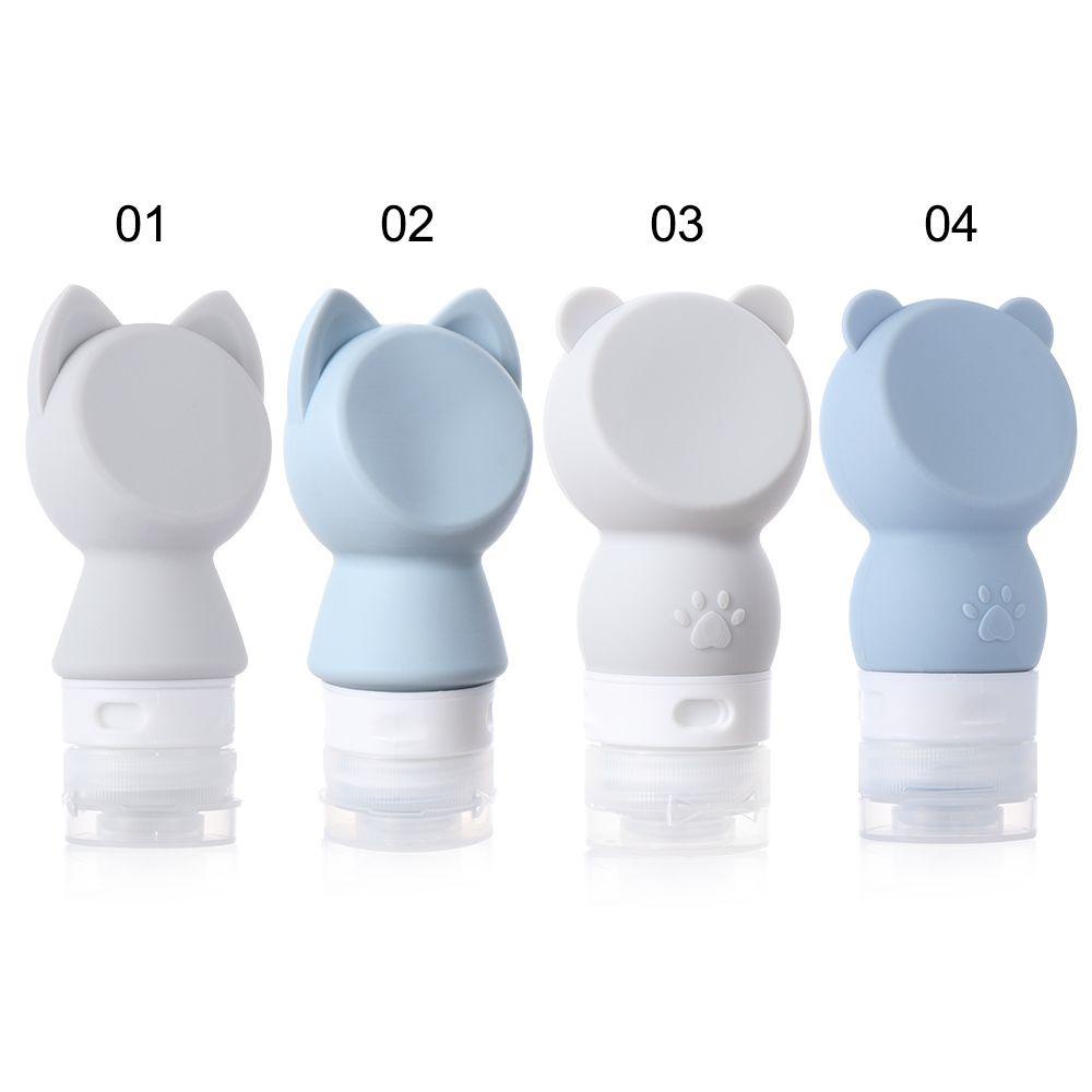 POPULAR Portable Travel Kit Makeup Tool Lotion Cream Packing Silicone Refillable Bottle New Empty Cosmetic Containers Shampoo Holder Cartoon Cute Spray Bottle