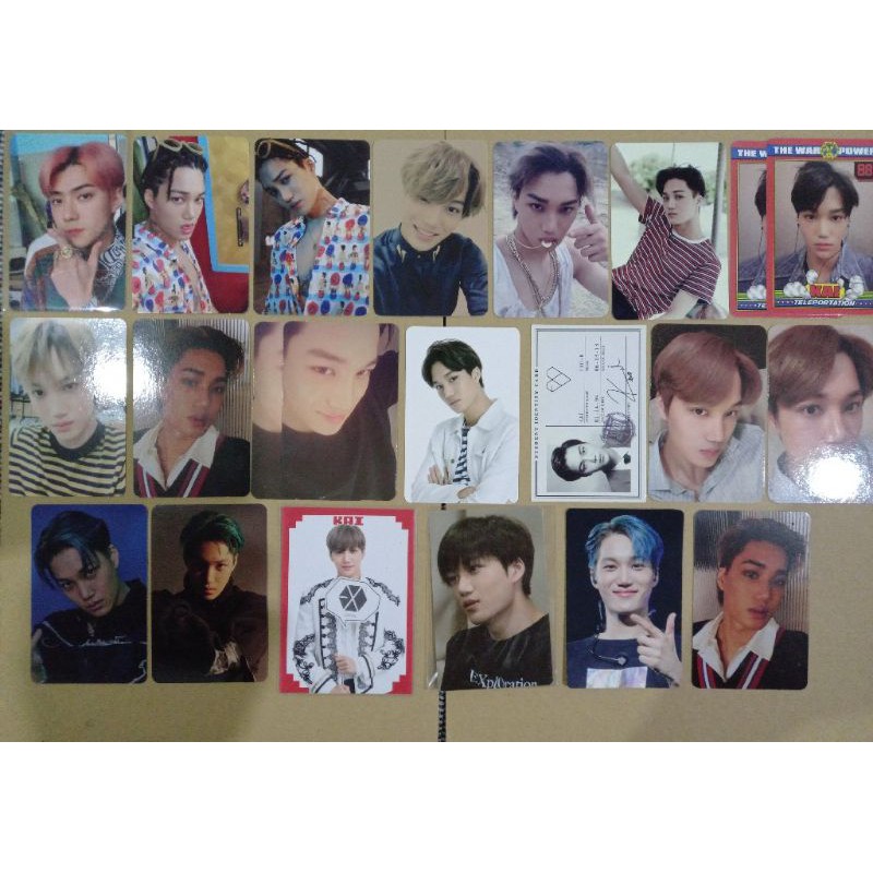[OFFICIAL] PHOTOCARD PC KAI JONGIN SEHUN EXO NON ALBUM JAPAN