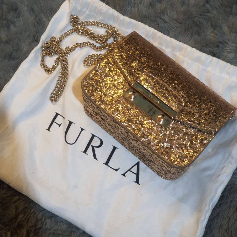 Authentic Furla Metropolis Glitter *preloved