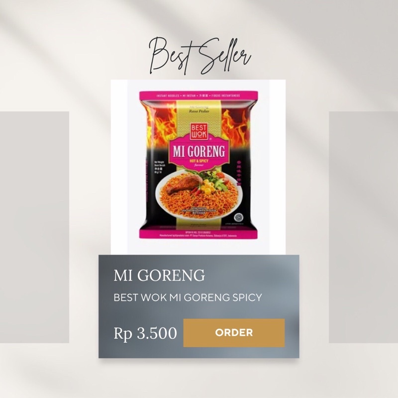 

MI GORENG VIRAL - Best Wok Hot & Spicy Flavour