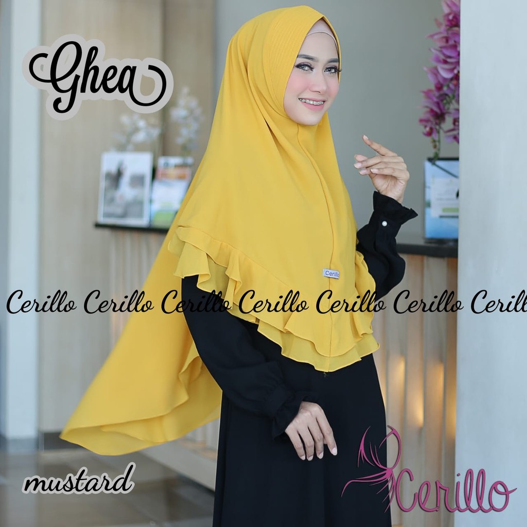 KHIMAR SYARR HIJAB FASHION MUSLIM GHEA ORIGINAL CERILLO