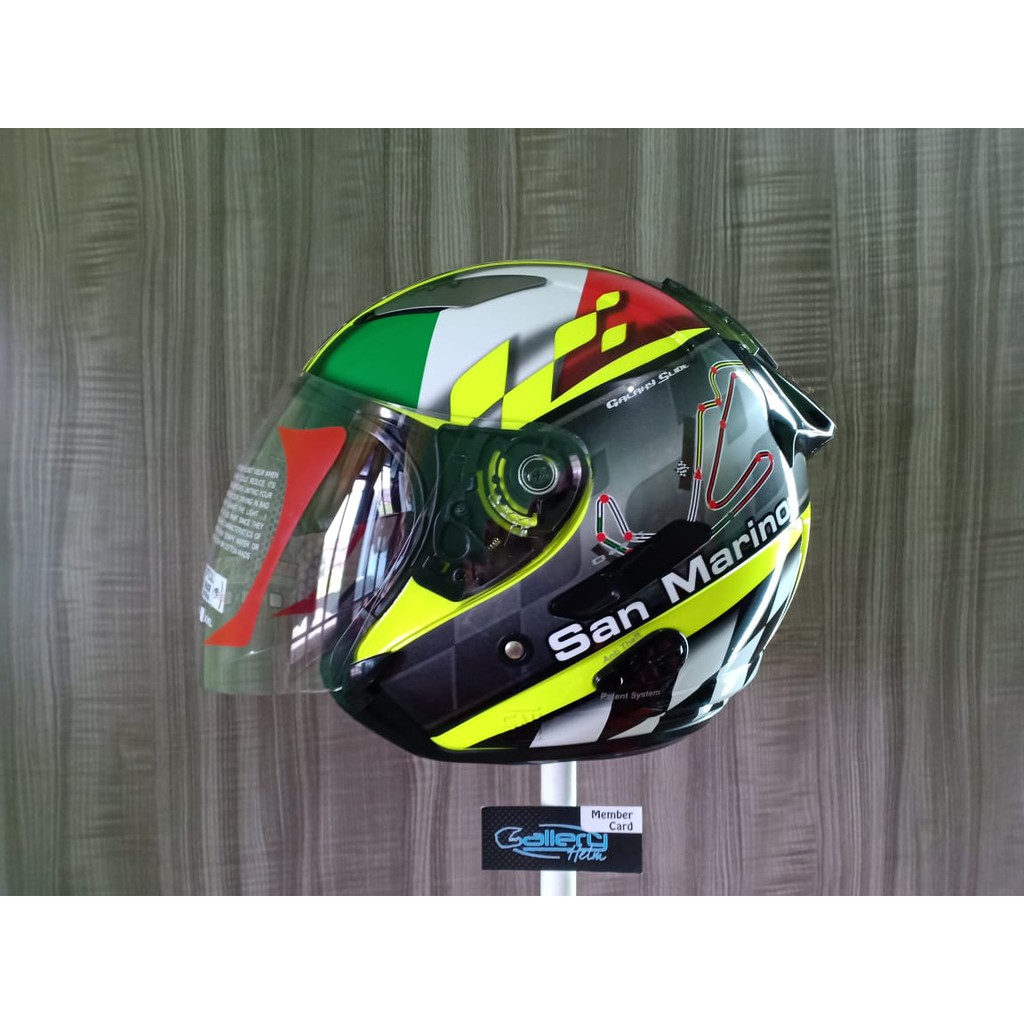 KYT Galaxy Slide San Marino Yellow Fluo Black - Circuit