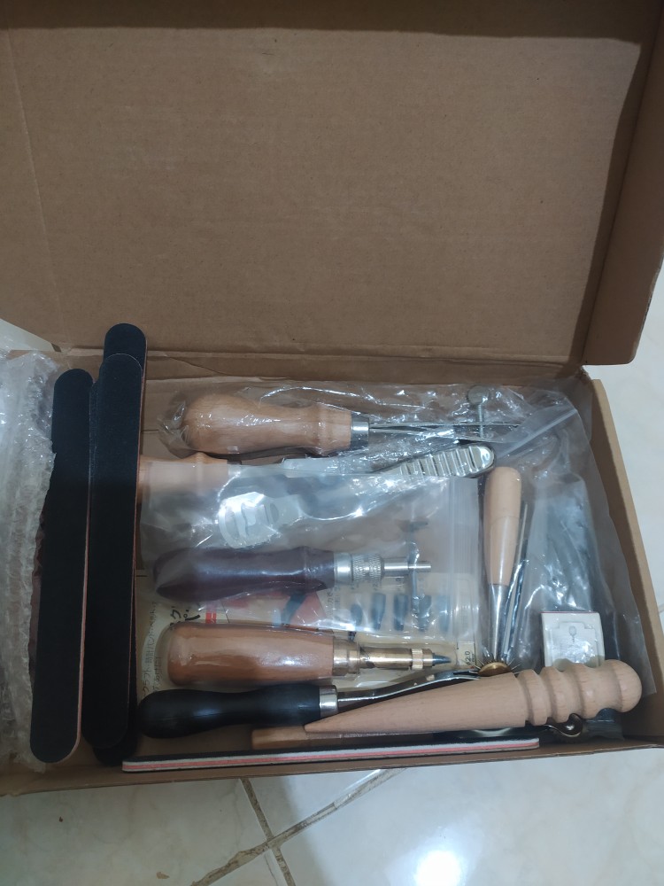 Peralatan Seni Diy Kulit 18in1 Leather Craft Stitching Tool Set Wa134 Titangadget