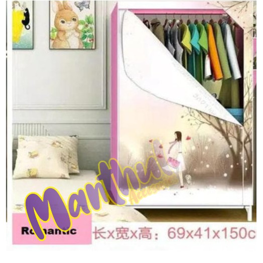 Lemari pakaian ( 1 sekat ) rak baju multifunction rack R-06