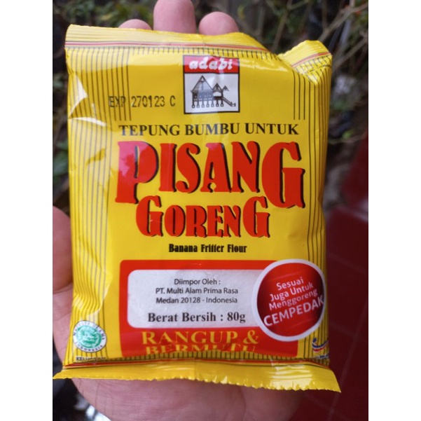 

Adabi Tepung Bumbu Pisang Goreng Kemasan 80gram