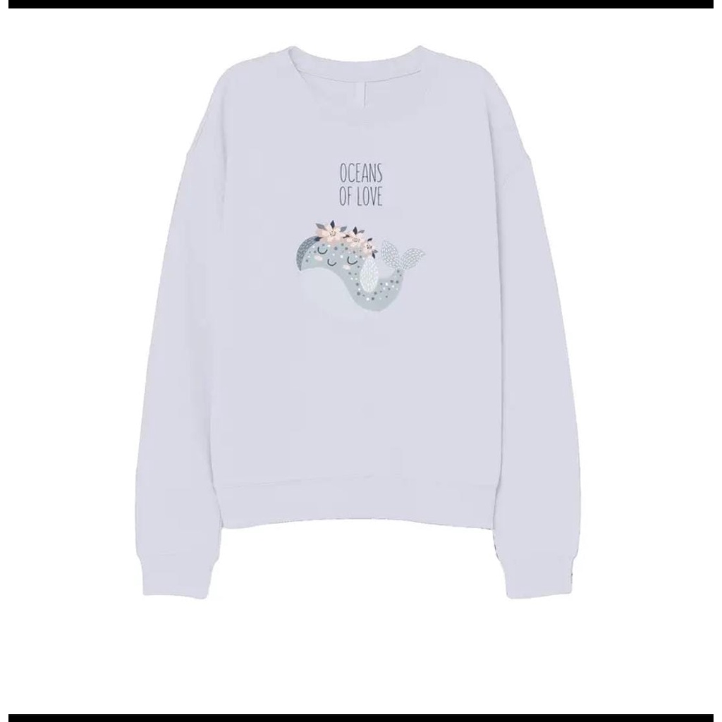 SWEATER WANITA OCEAN /// CREWNECK WANITA LUCU TEBAL KEKINIAN TERBARU''