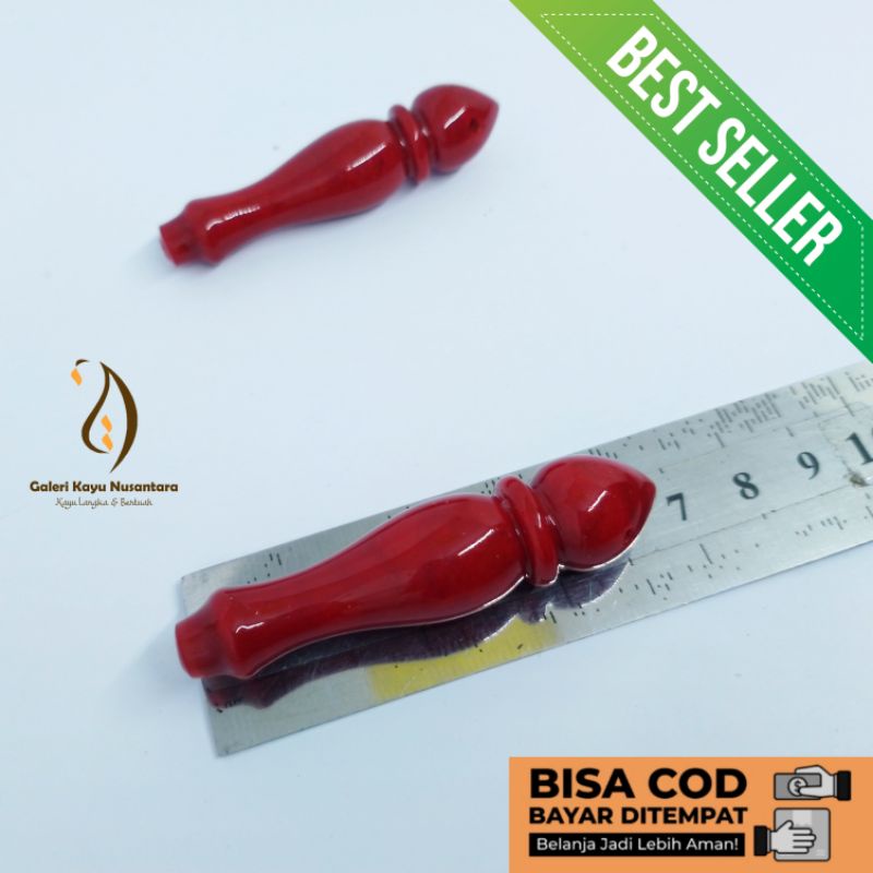 Kepala pembatas Tasbih Batu Coral Marjan Merah
