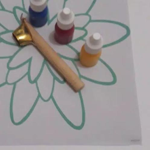 

✹ Alat batik lengkap kain mori, canting, 3 botol pewarna batik ✦