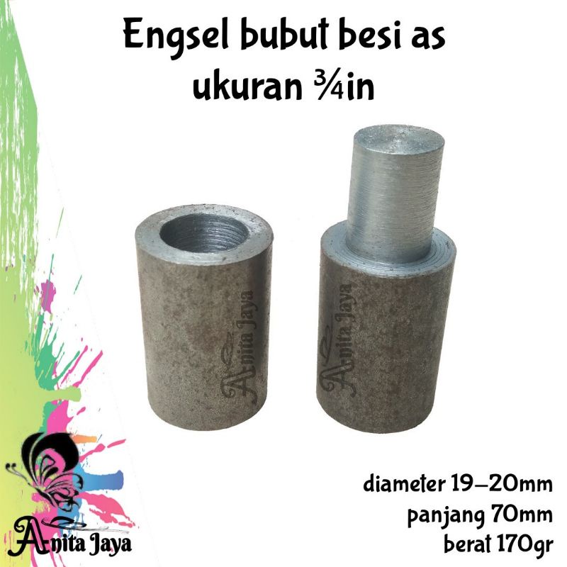 engsel bubut besi as ukuran ¾ in engsel pintu pagar besi pintu gerbang