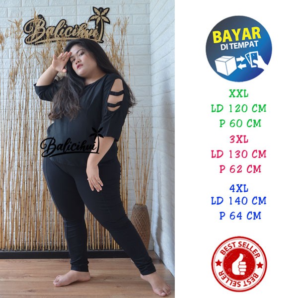 Balicihui Top Lisa Atasan Jumbo Top Plus Size Atasan XXL Atasan Bali Top Bali Nyaman Trendy