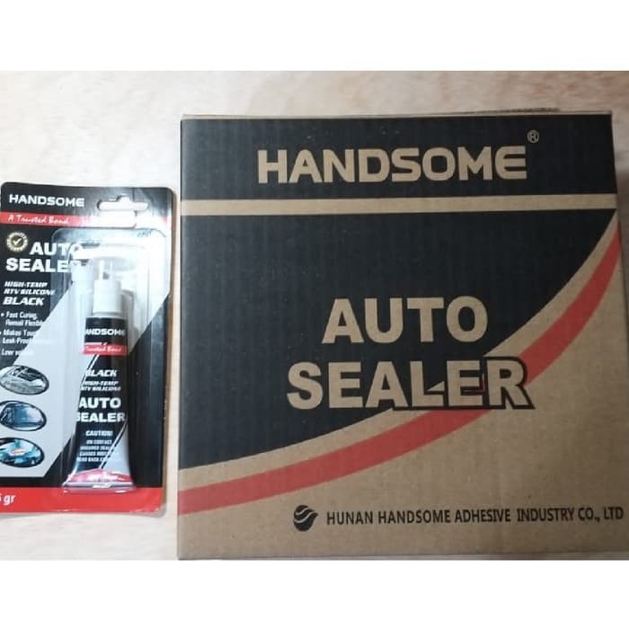 Auto sealer Lem handsome 35gr/ sealant /rubber hitam lem kaca