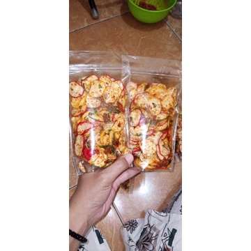 

krupuk seblak kering daun jeruk
